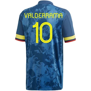 ensemble maillot Carlos Valderrama colombie 2019-2020 exterieur